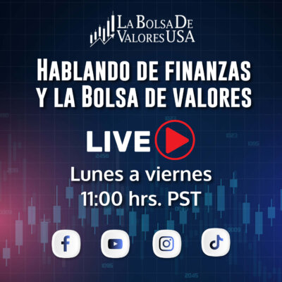 Promocional de programa en vivo "Hablando de finanzas y la Bolsa de valores"
